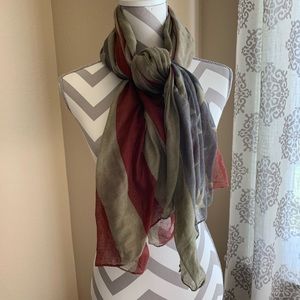Vintage Inspired American Flag Scarf